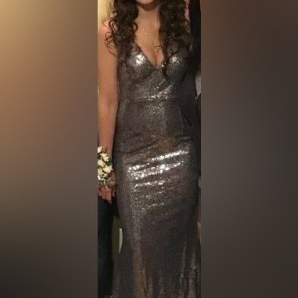 Lulu’s Gunmetal Sequin Dress